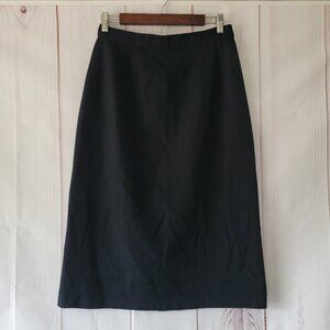 100% WOOL Vintage Circle-Square Brand Maxi Skirt, Women’s 14, Black, Lined